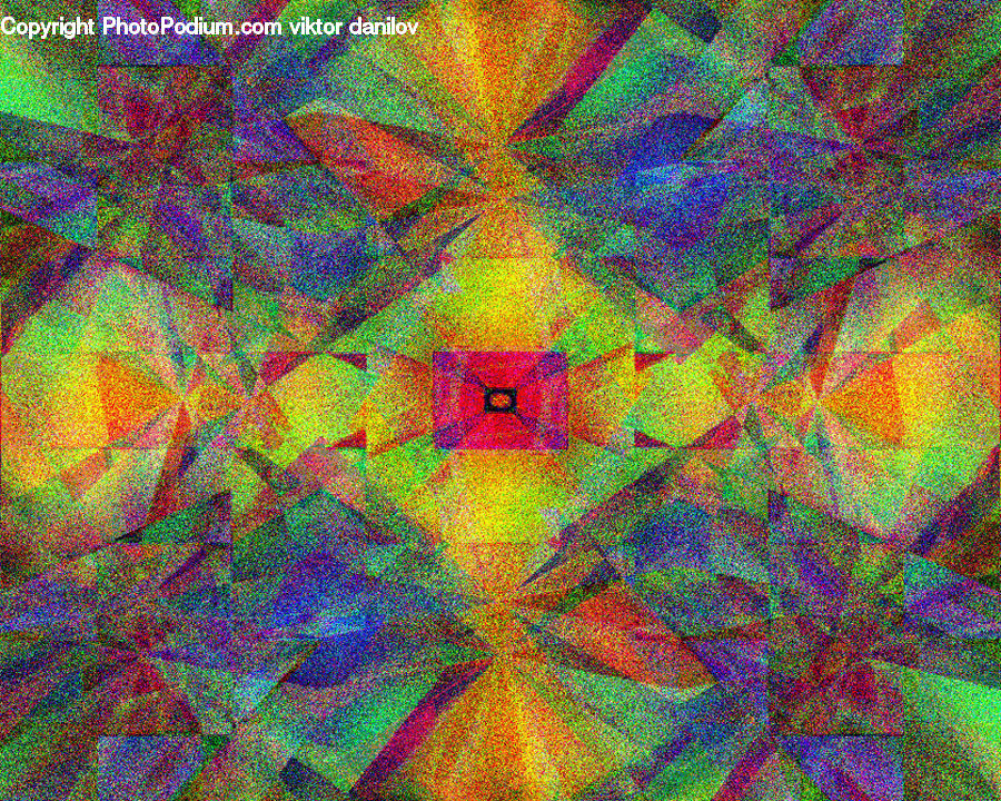 Home Decor, Quilt, Fractal, Art