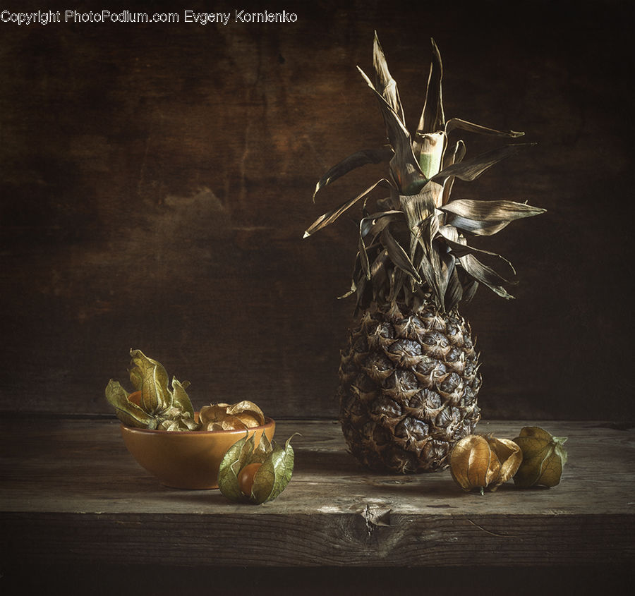 Garlic, Plant, Fruit, Pineapple, Pot, Pottery, Bowl