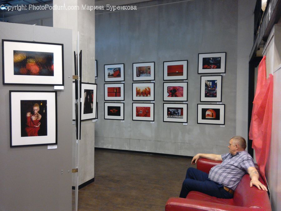 People, Person, Human, Couch, Furniture, Art, Art Gallery