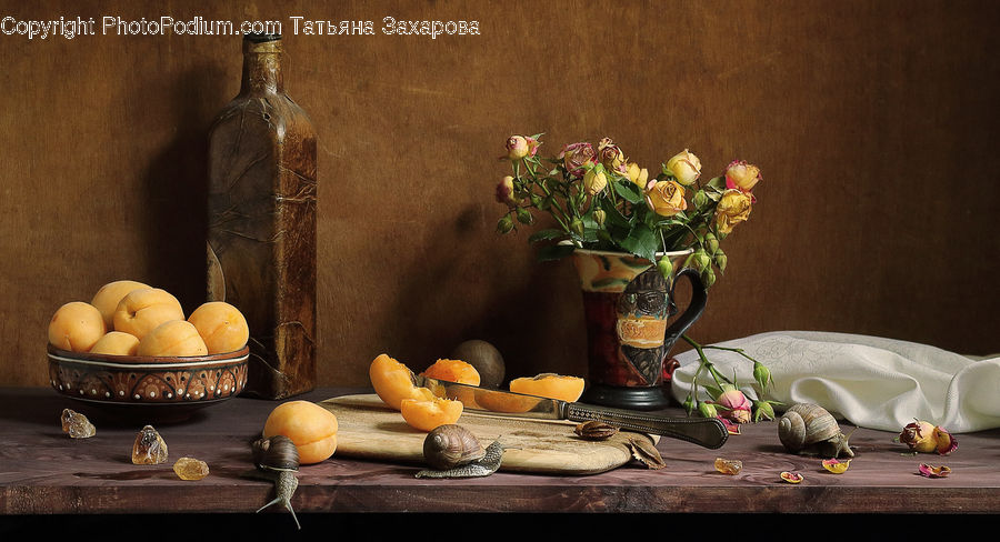 Plant, Potted Plant, Glass, Goblet, Dining Table, Furniture, Table