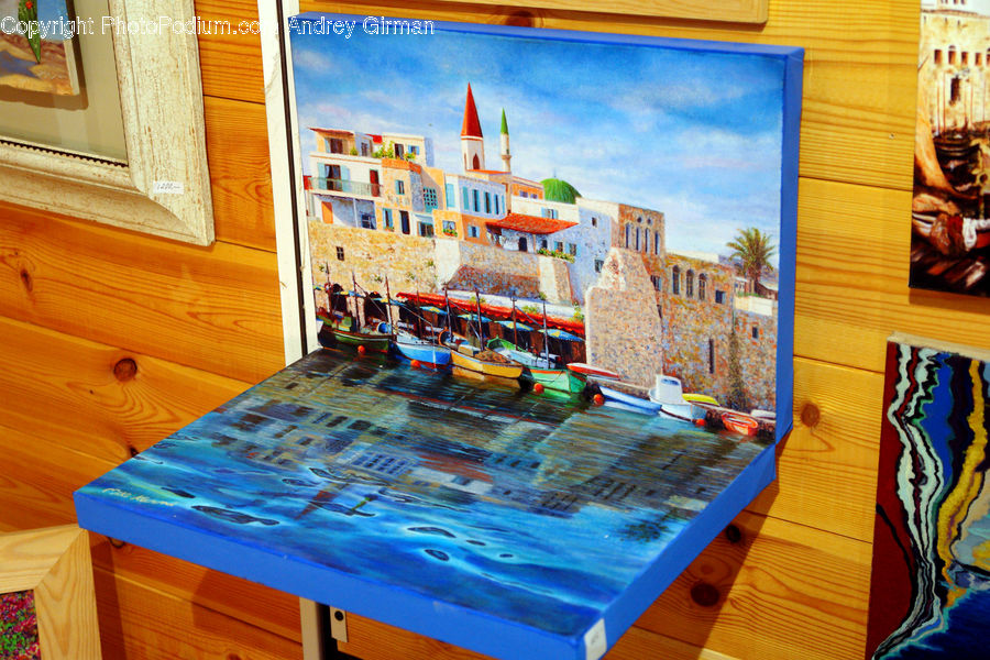 Boat, Watercraft, Art, Modern Art, Building, Housing, Villa