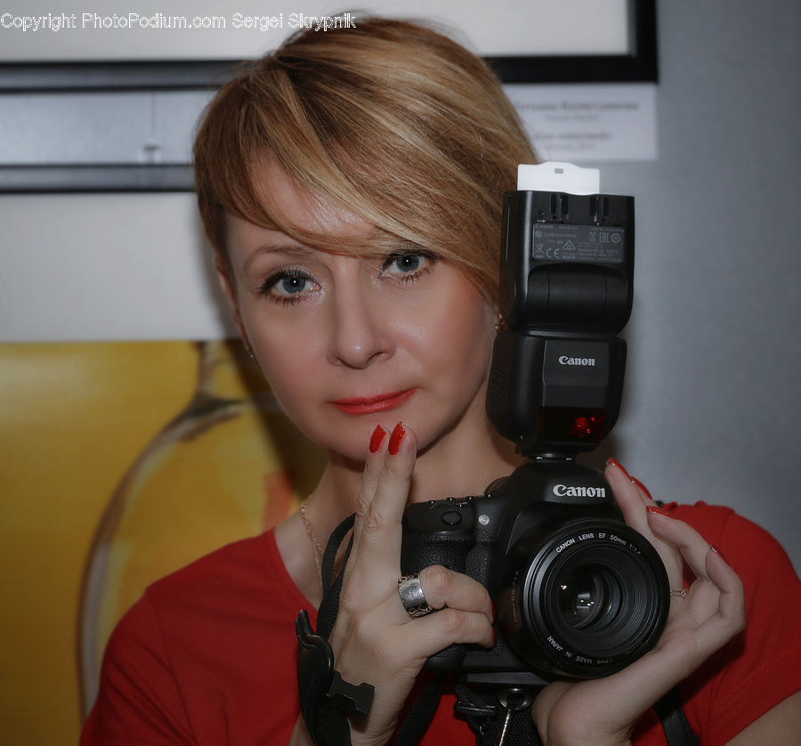 Camera, Electronics, People, Person, Human, Adapter, Connector