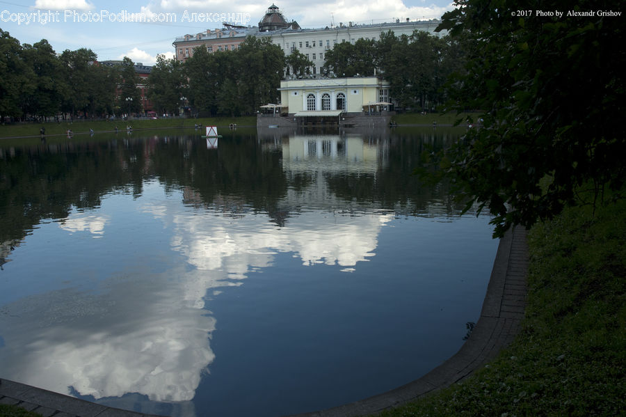 Castle, Ditch, Fort, Moat, Flood, Outdoors, Pond