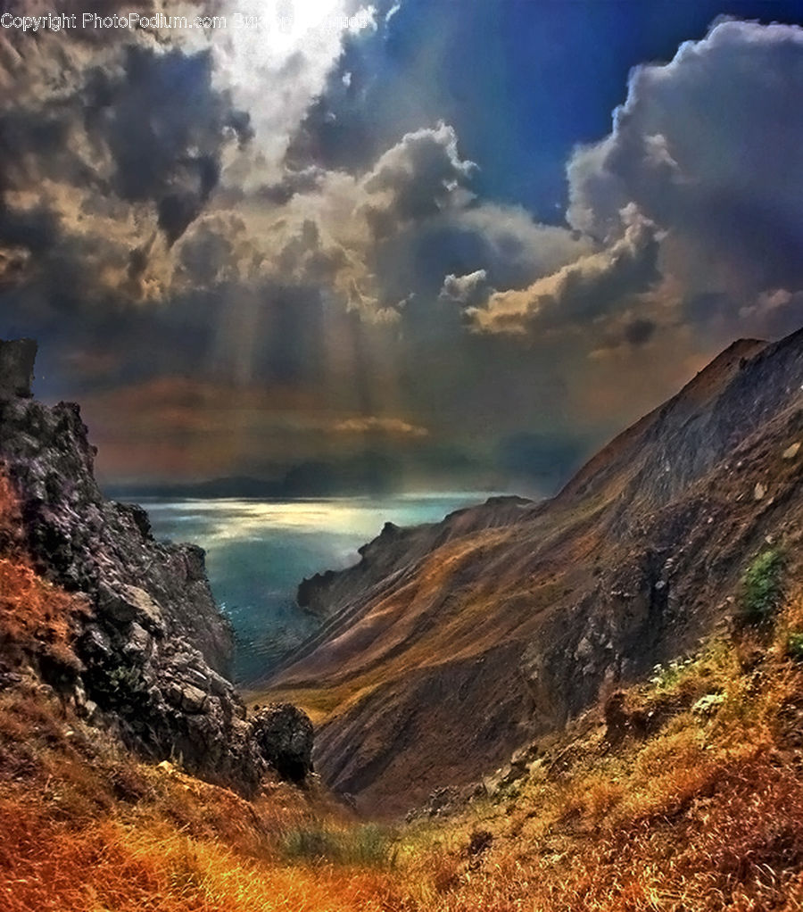Azure Sky, Cloud, Outdoors, Sky, Cumulus, Flare, Light