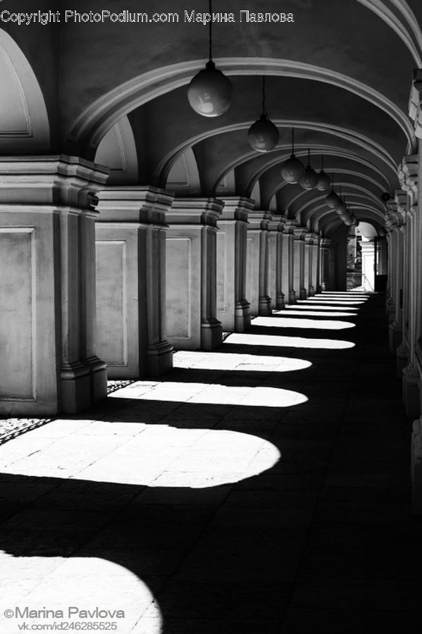 Auditorium, Arch, Corridor, Subway, Train, Train Station, Vehicle