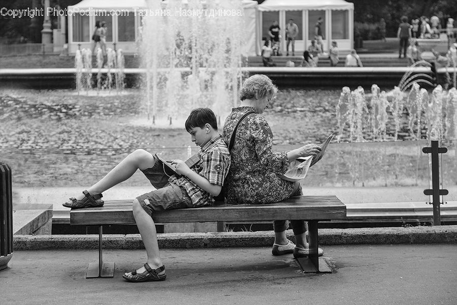 Bench, People, Person, Human, Tourist, Banister, Handrail