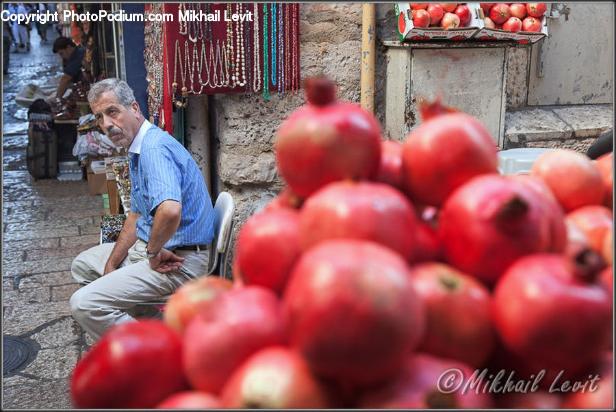 People, Person, Human, Apple, Fruit, Cherry, Market