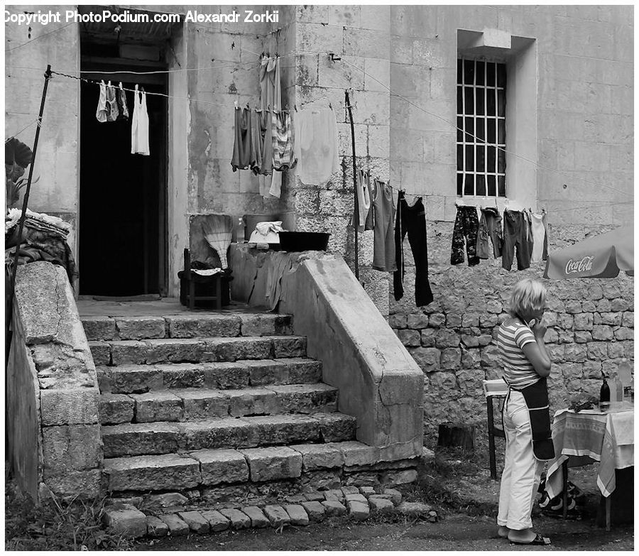 Alley, Alleyway, Road, Street, Town, Deck, Housing