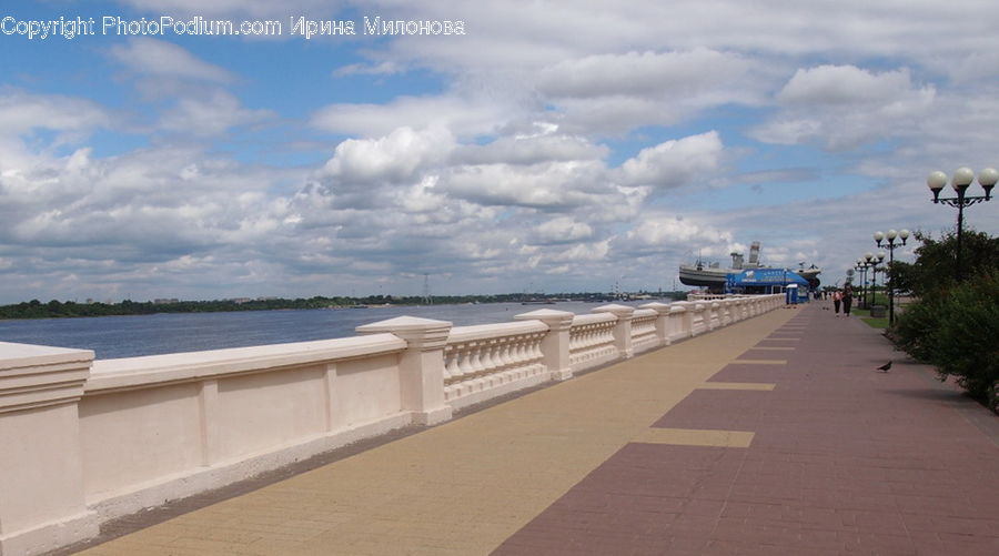 Boardwalk, Deck, Path, Sidewalk, Walkway, Dock, Landing