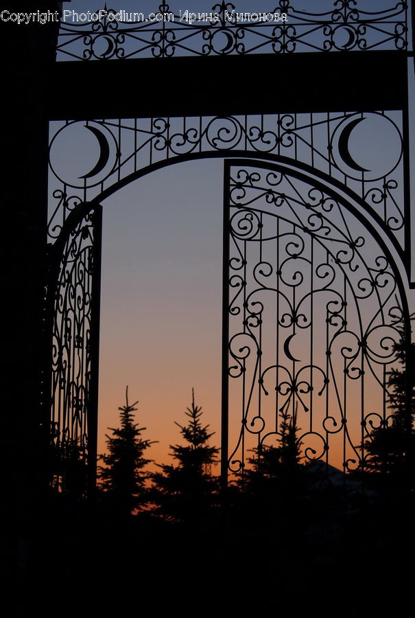 Silhouette, Sign, Dawn, Dusk, Sky, Sunrise, Sunset