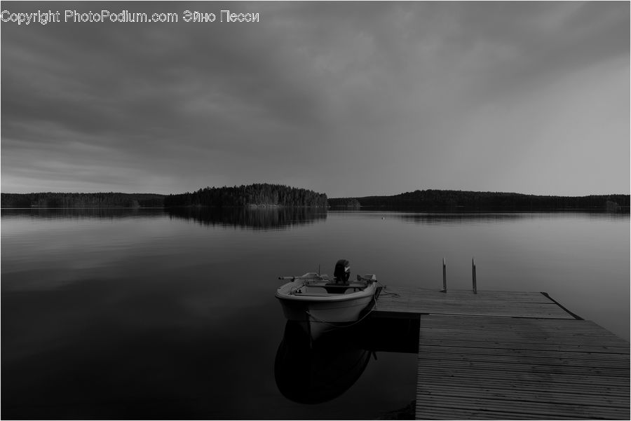 Boat, Rowboat, Vessel, Dock, Landing, Pier