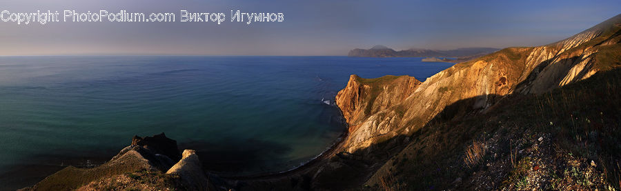 Cliff, Outdoors, Promontory, Coast, Sea, Water, Rock