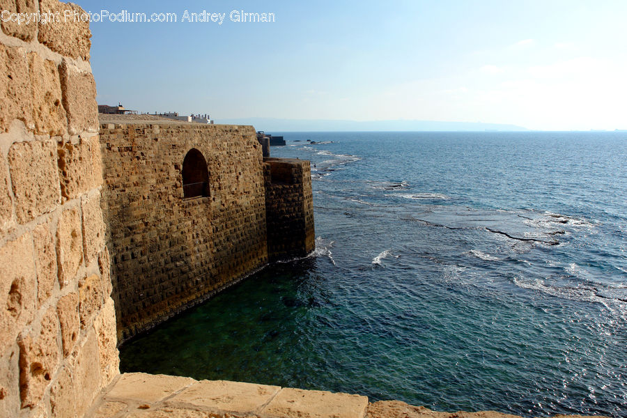 Castle, Fort, Outdoors, Sea, Water