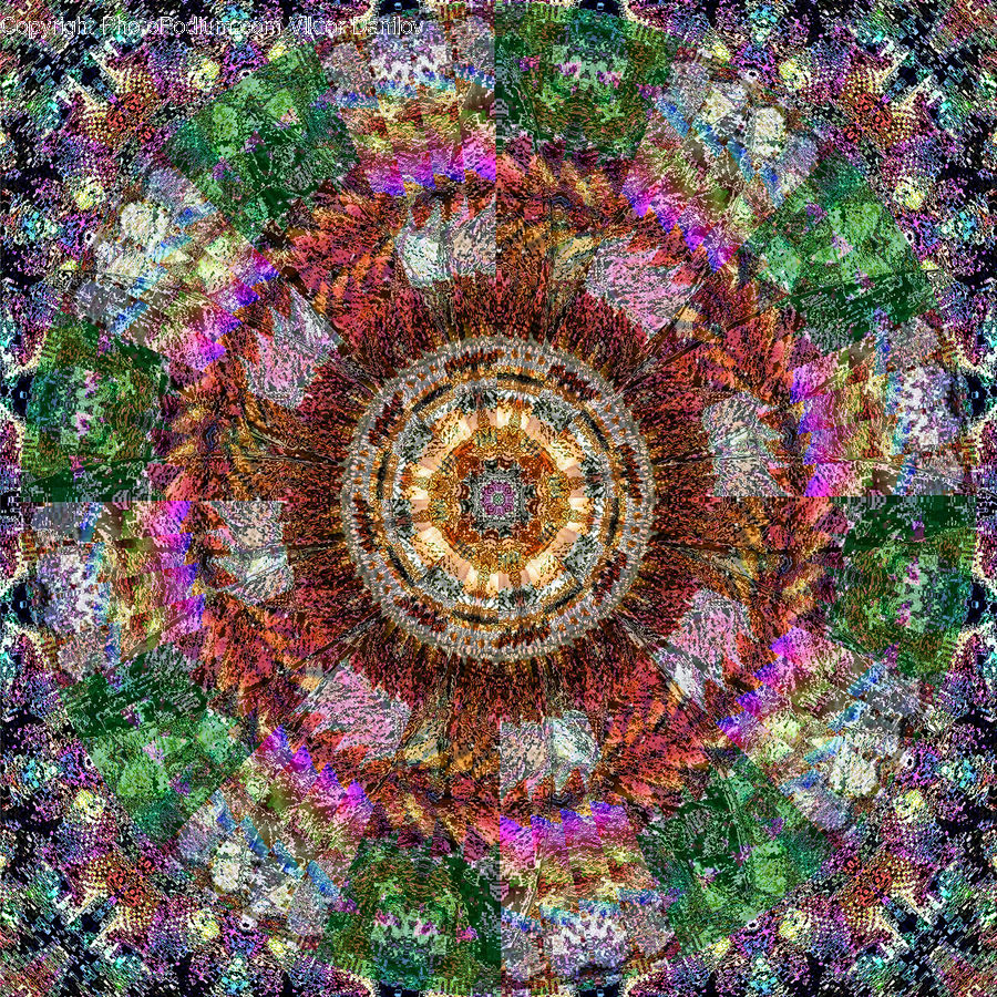 Collage, Poster, Art, Mosaic, Tile, Fractal, Stained Glass