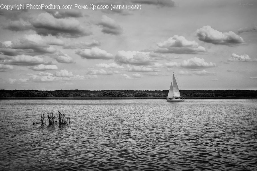 Cloud, Cumulus, Sky, Boat, Yacht, Azure Sky, Outdoors