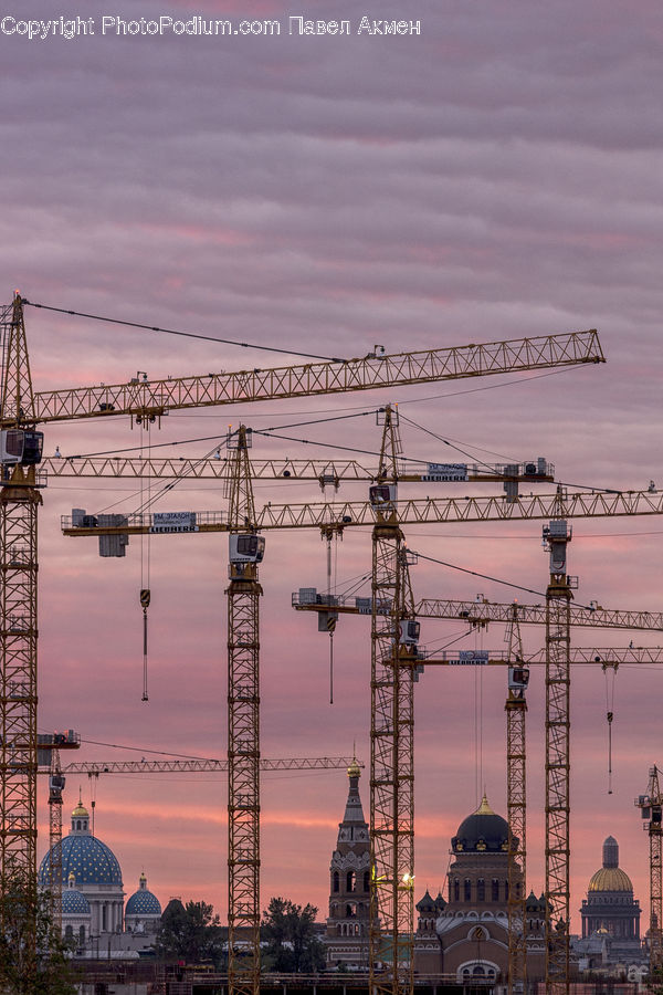 Constriction Crane, Architecture, Dome, Cathedral, Church, Worship, Tower