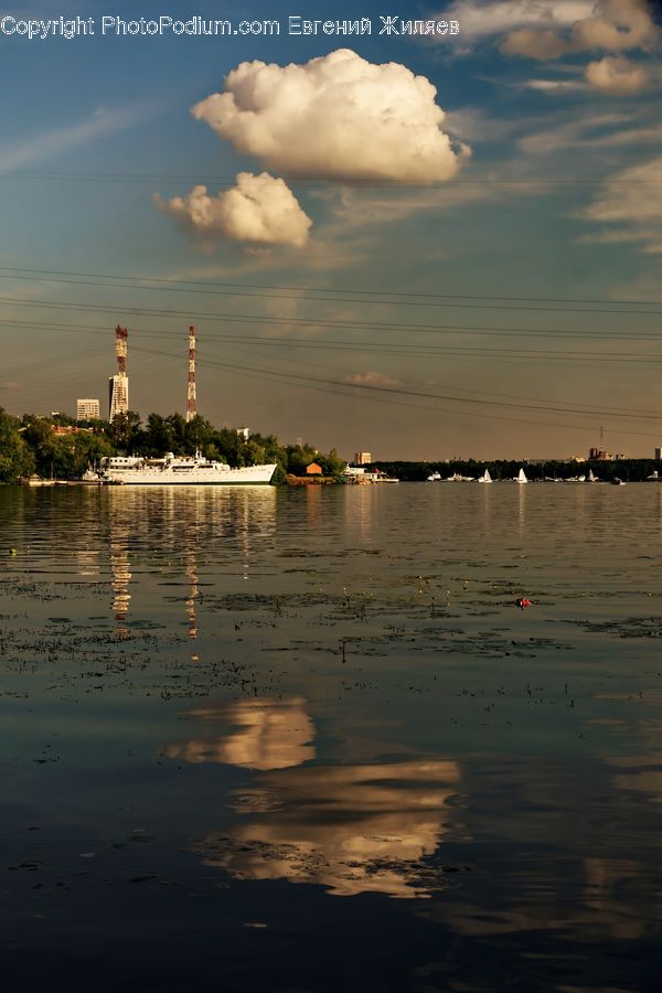 Cloud, Cumulus, Sky, Azure Sky, Outdoors, Boat, Yacht