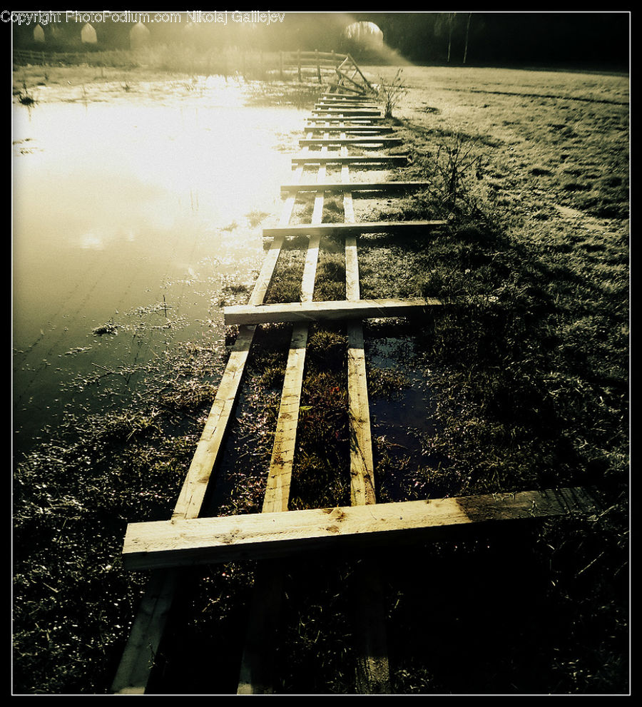 Bench, Asphalt, Tarmac, Boat, Dinghy, Banister, Handrail