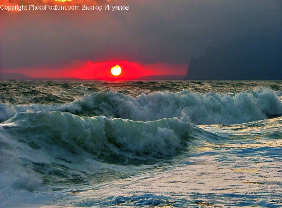 Outdoors, Sea, Sea Waves, Water, Beach, Coast, Ocean