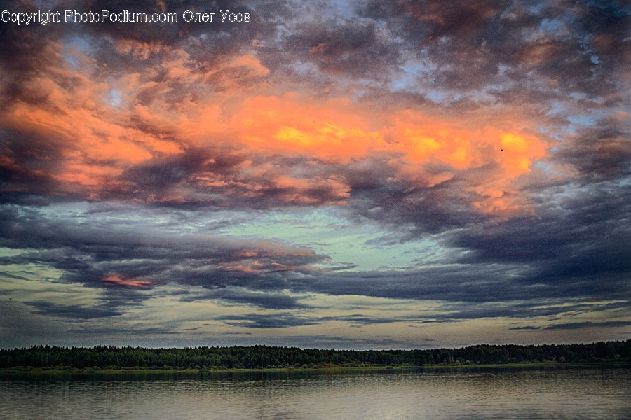 Azure Sky, Cloud, Outdoors, Sky, Cumulus, Dawn, Dusk