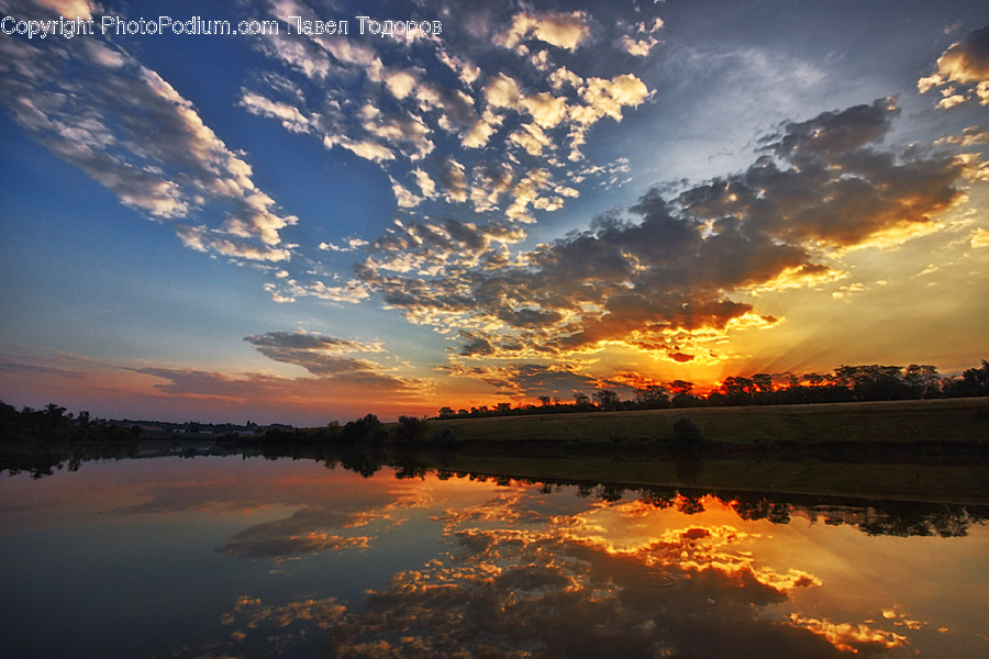 Dawn, Dusk, Red Sky, Sky, Sunrise, Sunset, Outdoors
