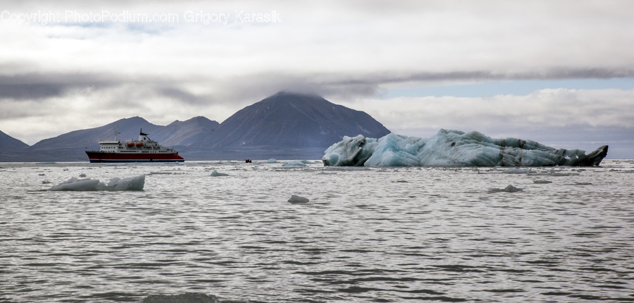 Cruise Ship, Ferry, Freighter, Ship, Tanker, Vessel, Arctic