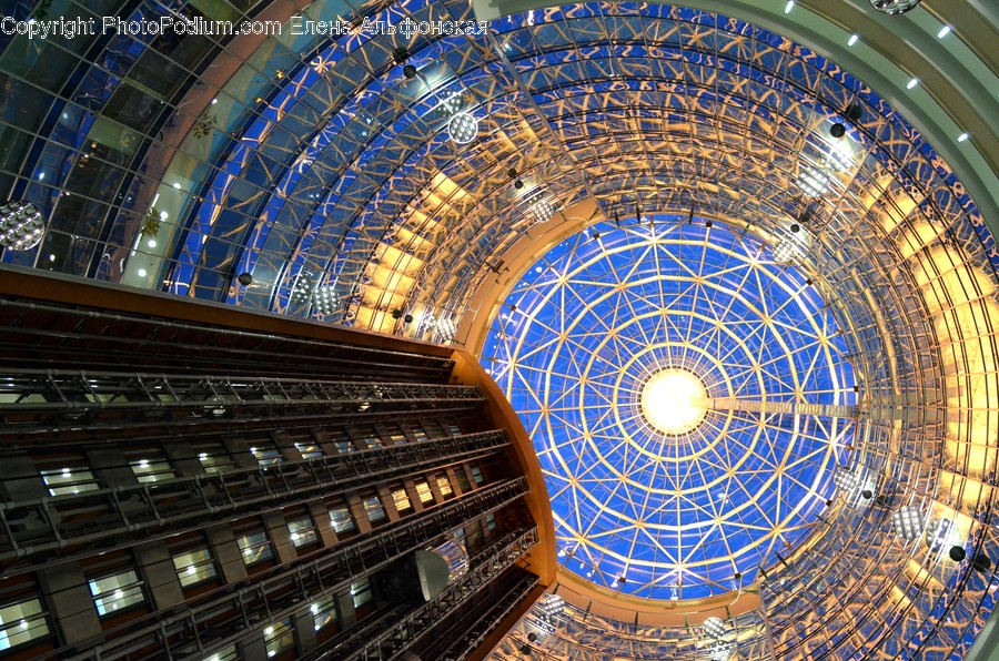 Architecture, Dome, Building, Spiral, Lighting