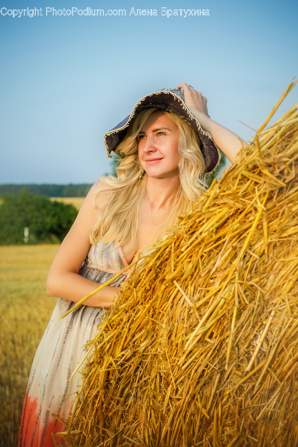 People, Person, Human, Hay, Straw