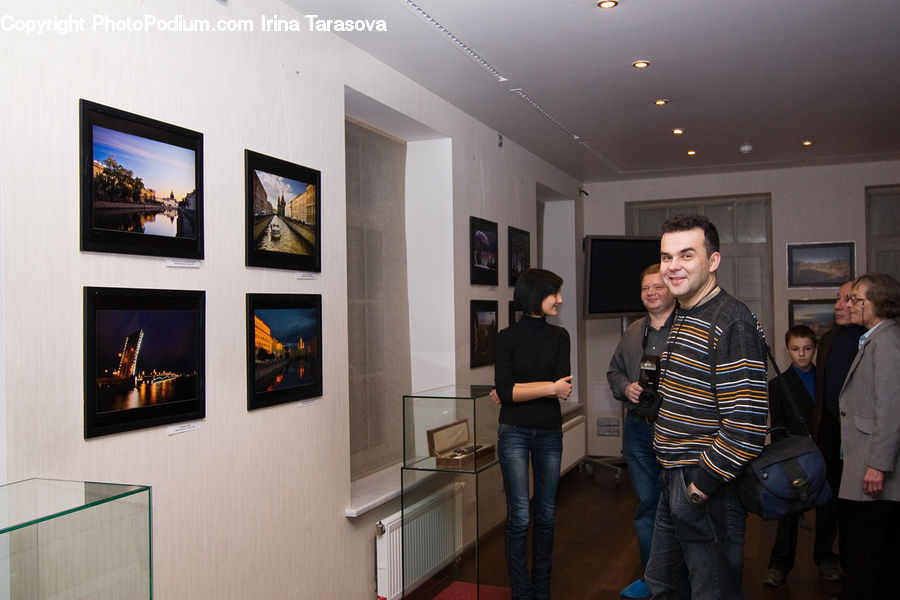 People, Person, Human, Art, Art Gallery, Clothing, Denim