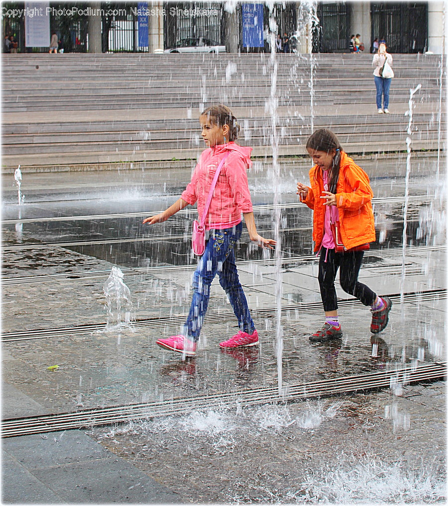 Human, People, Person, Fountain, Water