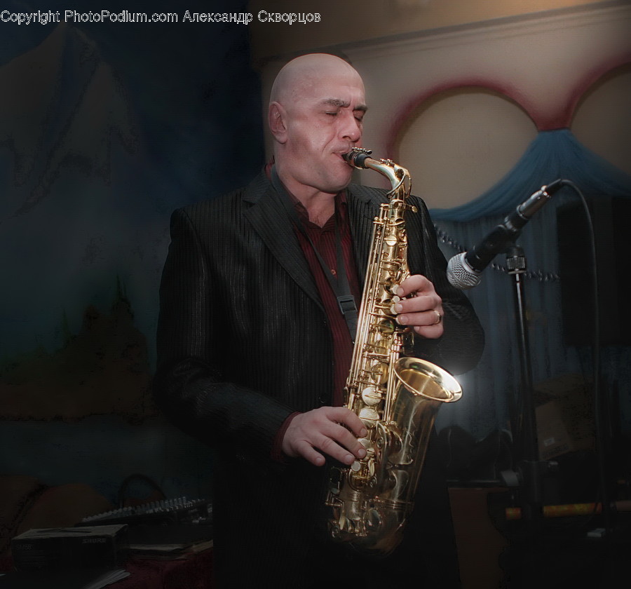 People, Person, Human, Musical Instrument, Saxophone