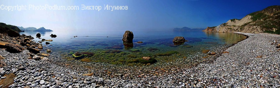 Coast, Outdoors, Sea, Water, Pebble