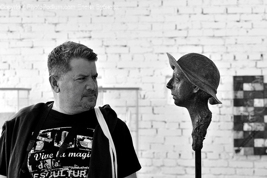 Human, People, Person, Brick, Art