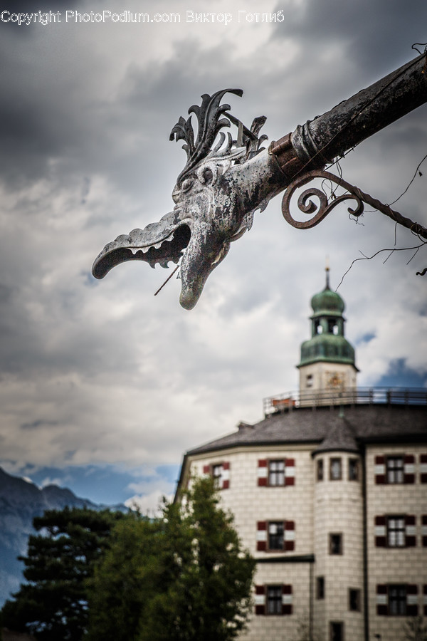 Art, Gargoyle, Statue, Building, Apartment Building