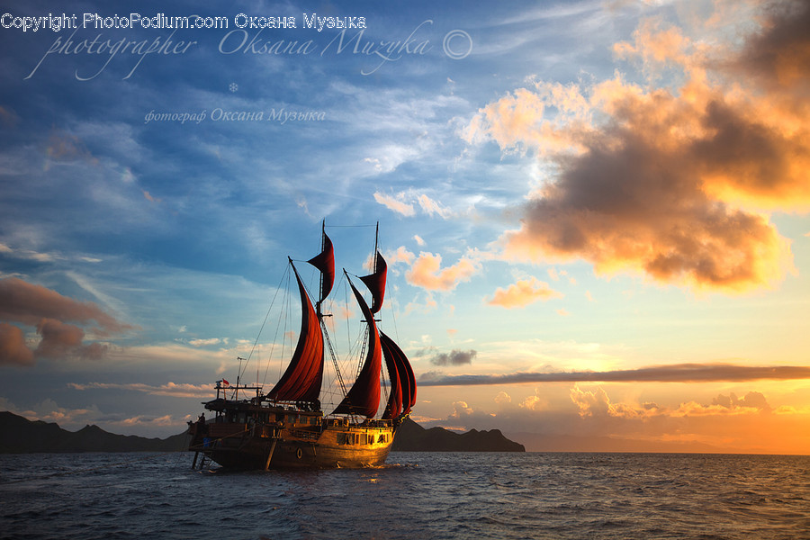 Boat, Dinghy, Cloud, Cumulus, Sky