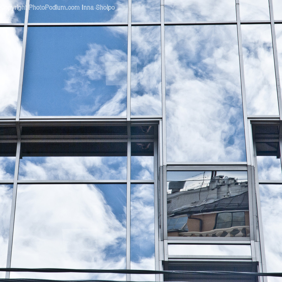 Window, Building, Office Building, Freeway, Overpass