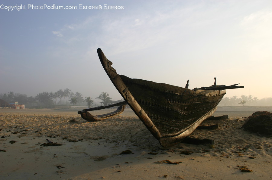 Boat, Dinghy, Beach, Coast, Outdoors