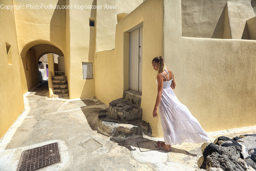 People, Person, Human, Arch, Gown