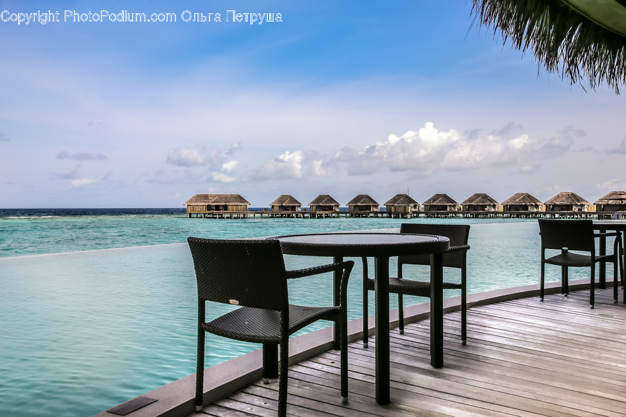 Chair, Furniture, Pool, Water, Dock