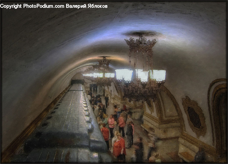 Art, Painting, Altar, Architecture, Crypt, Apse, People