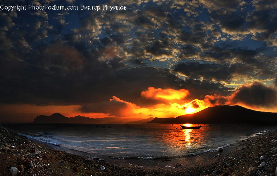 Dusk, Outdoors, Sky, Sunlight, Sunrise
