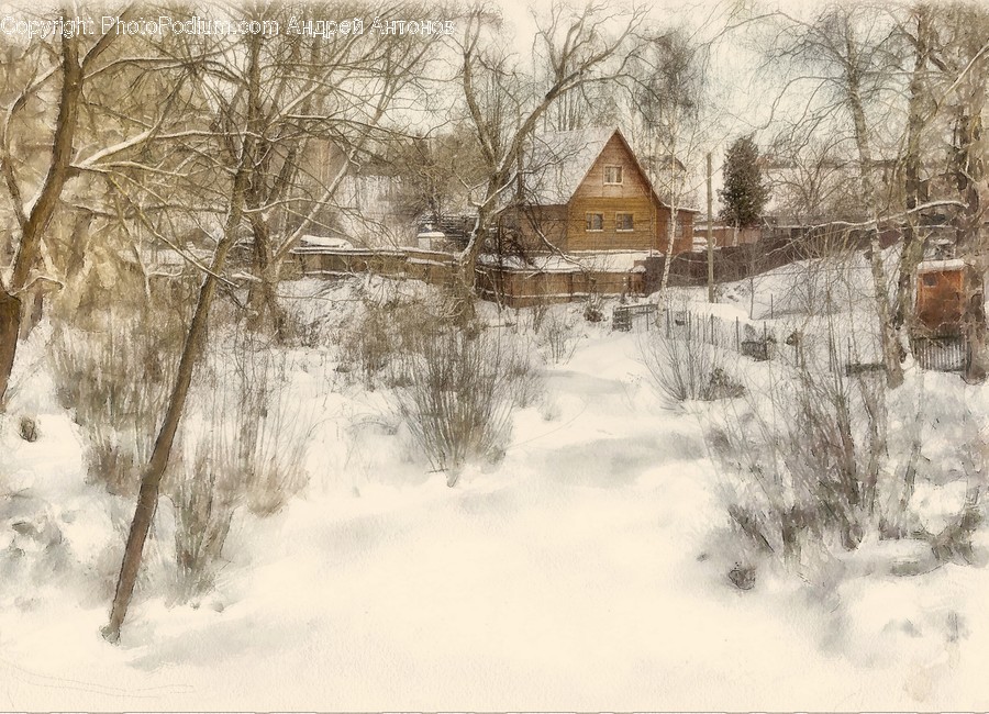 Building, Cottage, Housing, Ice, Outdoors
