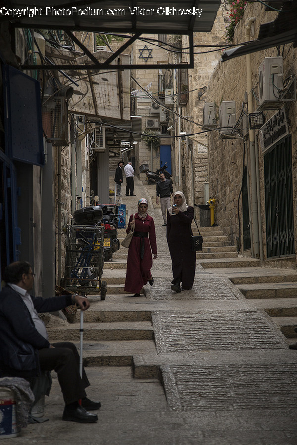 Alley, Alleyway, Road, Street, Town
