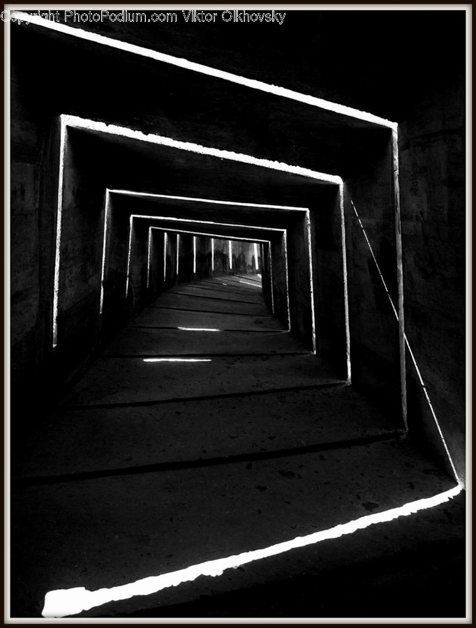 Corridor, Tunnel, Alley, Alleyway, Road