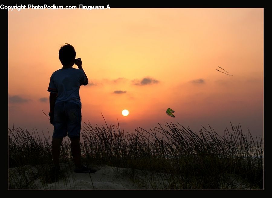 Human, People, Person, Silhouette, Dusk, Outdoors, Sky