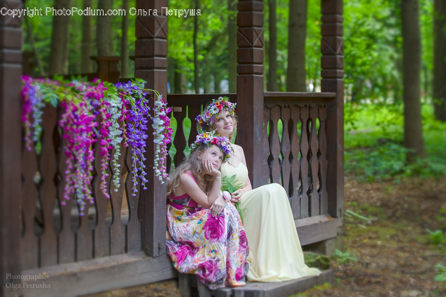 Bench, Lei, Robe, Architecture, Shrine