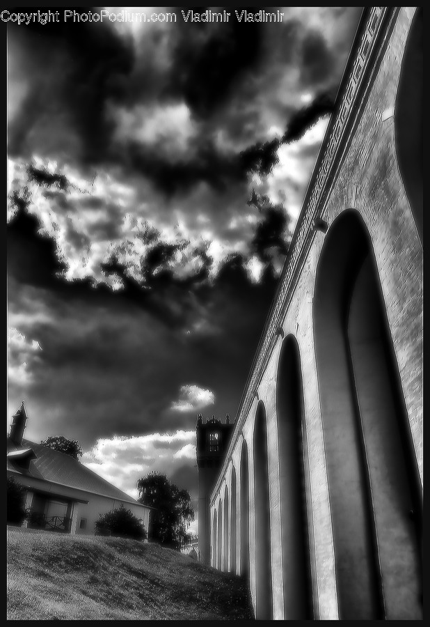 Bridge, Viaduct, Column, Pillar