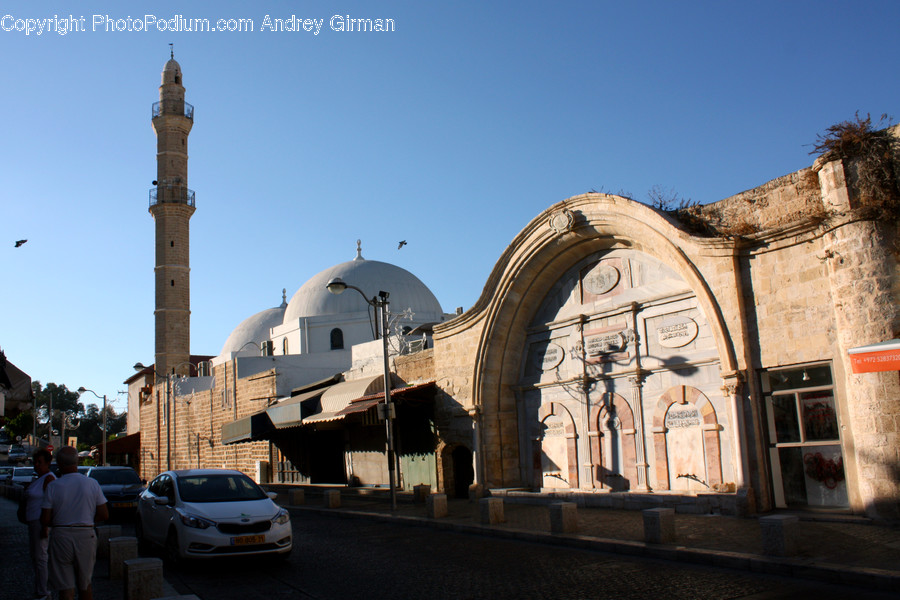 Architecture, Dome, Mosque, Worship, People
