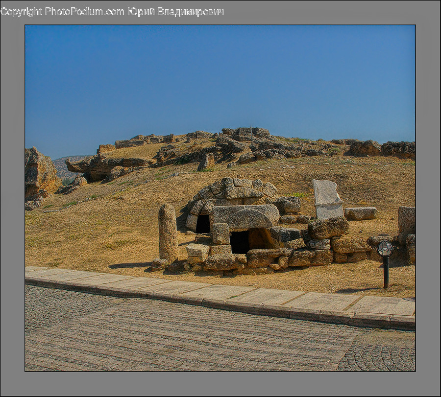 Fireplace, Hearth, Ancient Egypt, Castle, Fort