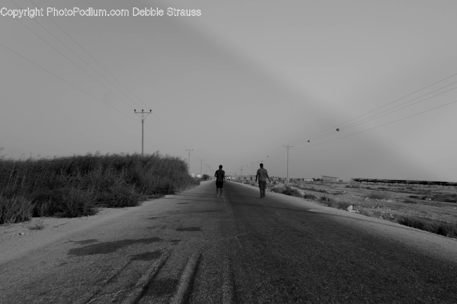 Exercise, Fitness, Jogging, Dirt Road, Gravel